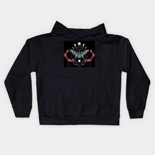 Beetle under the moonlight Kids Hoodie